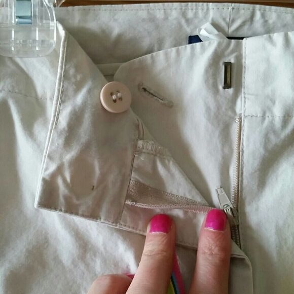 💕3 for 20💕 J. Crew cream wide leg capris - Picture 4 of 6